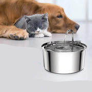 Fontaine à eau automatique en acier inoxydable pour chats et chiens – Hydratation intelligente et saine - PawHarmony