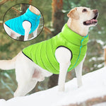 Manteau réversible imperméable pour chiens - Veste hivernale épaisse et chaude pour petits et grands chiens - PawHarmony