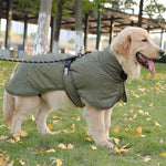 Manteau hivernal réfléchissant pour chiens moyens et grands - Imperméable et coupe-vent - PawHarmony