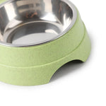 Gamelles doubles pour chiens et chats : Nourriture et eau en Inox pour un repas pratique - PawHarmony